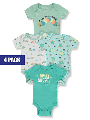 Koala Baby Baby Boys' 4-Pack Caterpillar Bodysuits - CookiesKids.com