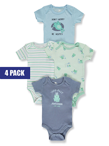 Koala Baby Baby Boys' 4-Pack Froggy Bodysuits - CookiesKids.com
