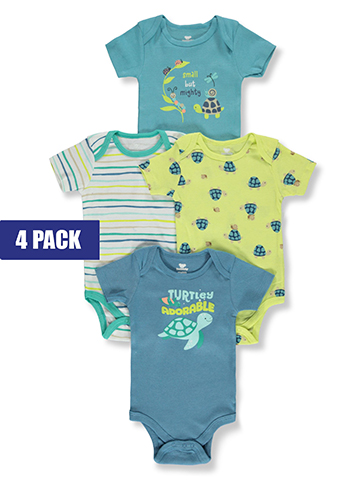 Koala Baby Baby Boys' 4-Pack Turtle Bodysuits - CookiesKids.com