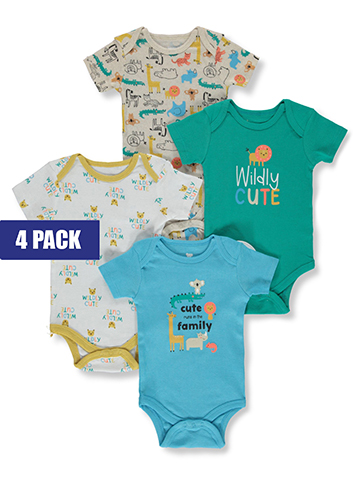 Koala Baby Baby Boys' 4-Pack Bodysuits - CookiesKids.com