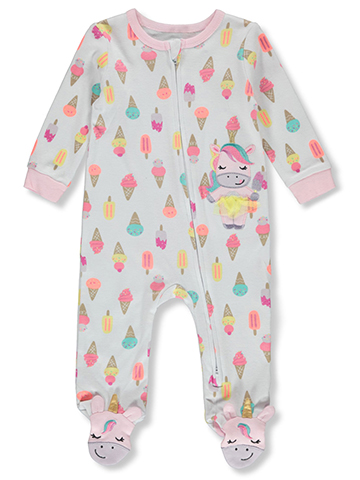 Koala Baby Baby Girls' Ice cream Footed Coveralls - CookiesKids.com