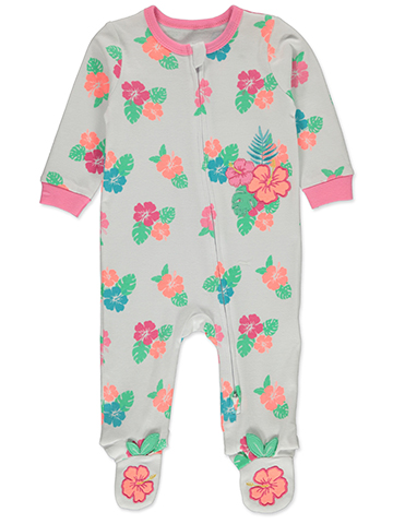 Koala Baby Baby Girls' Palms Footed Coveralls - CookiesKids.com