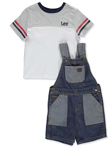Lee Baby Boys' 2-Piece Shortalls Set Outfit - CookiesKids.com