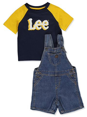 Lee Baby Boys' 2-Piece Shortalls Set Outfit - CookiesKids.com