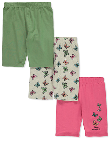 Pink Velvet Girls' 3-Pack Bike Shorts - CookiesKids.com