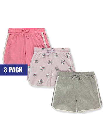 Pink Velvet Girls' 3-Pack Varsity Dolphin Shorts - CookiesKids.com