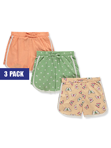 Pink Velvet Girls' 3-Pack Varsity Dolphin Shorts - CookiesKids.com