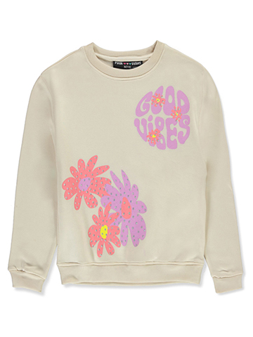 Pink Velvet Girls' Love Vibes Sweatshirt - CookiesKids.com