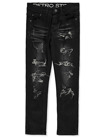Retro Stitch Boys' Rip Jeans - CookiesKids.com