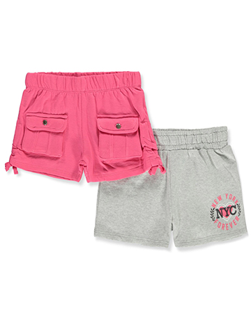 Pink Velvet Girls' 2-Pack Fleece Shorts - CookiesKids.com
