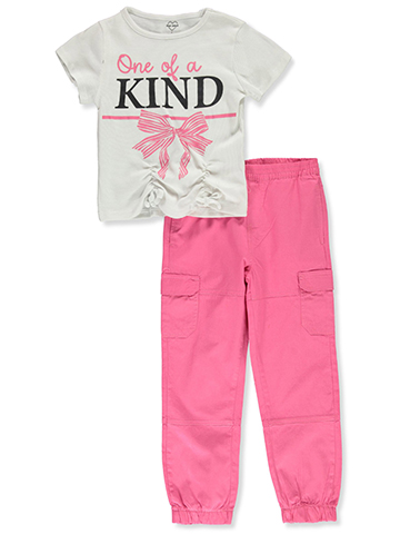 Pink Velvet Girls' 2-Piece Pants Set Outfit - CookiesKids.com