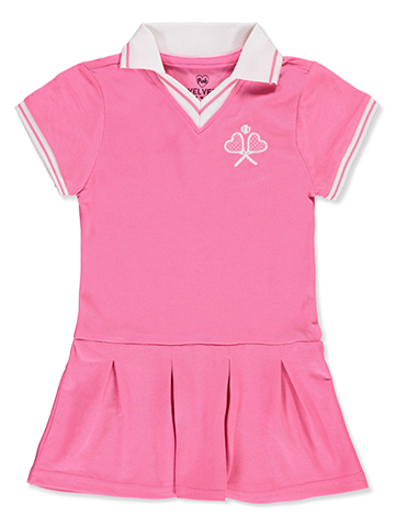 Pink Velvet Girls' Polo Tennis Dress - CookiesKids.com