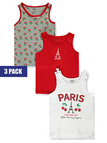 Pink Velvet Girls' 3-Pack Tank Tops - CookiesKids.com