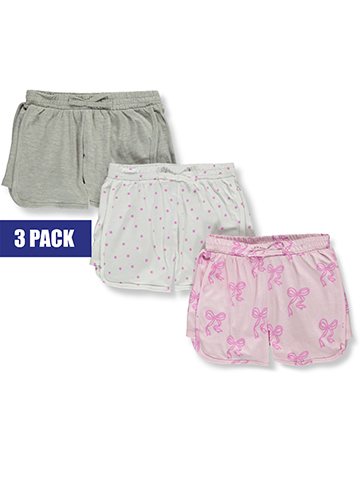 Pink Velvet Girls' 3-Pack Ribbon Shorts - CookiesKids.com