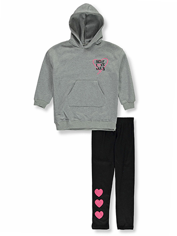 Pink Velvet Girls' 2-Piece Leggings Set Outfit - CookiesKids.com