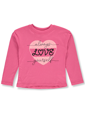 Pink Velvet Girls' Love T-Shirt - CookiesKids.com