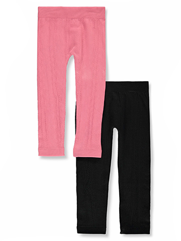 Pink Velvet Girls' 2-Pack Fleece Lined Leggings - CookiesKids.com