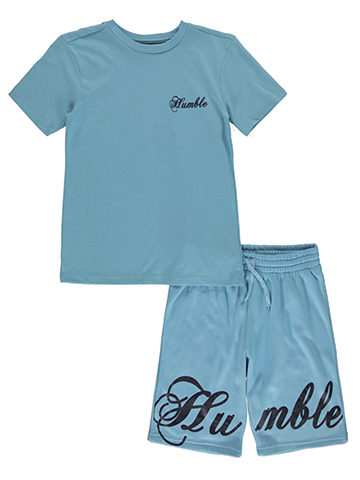 LR Scoop Boys' 2-Piece Humble Shorts Set Outfit - CookiesKids.com