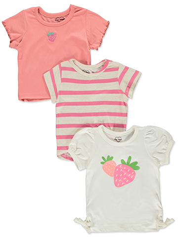 Pink Velvet Girls' 3-Pack T-Shirts - CookiesKids.com