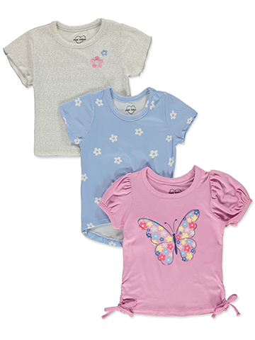Pink Velvet Girls' 3-Pack Daisy T-Shirts - CookiesKids.com