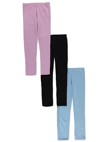 Pink velvet Girls' 3-Pack Leggings - CookiesKids.com
