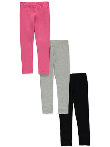 Pink velvet Girls' 3-Pack Leggings - CookiesKids.com