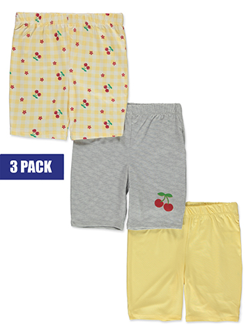 Pink Velvet Girls' 3-Pack Bike Shorts - CookiesKids.com