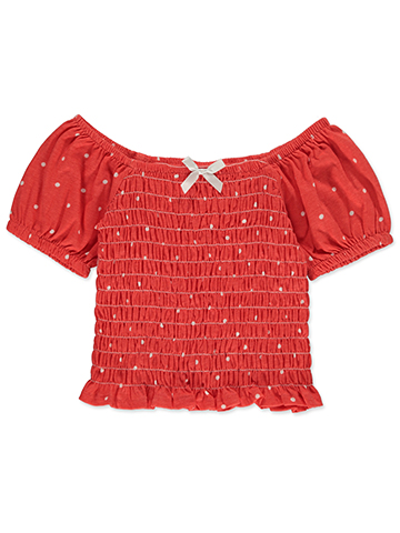 Pink Velvet Girls' Ruched Top - CookiesKids.com