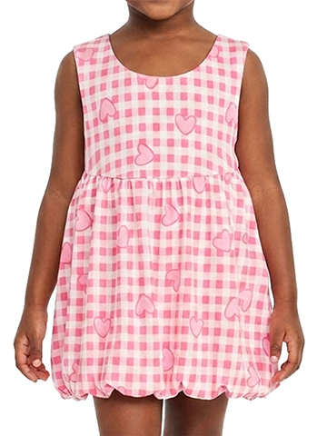 Pink Velvet Girls' Hearts Tank Tops - CookiesKids.com