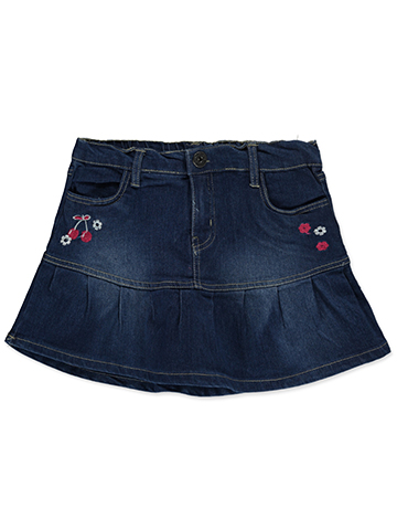 Pink Velvet Girls' Denim Skorts - CookiesKids.com