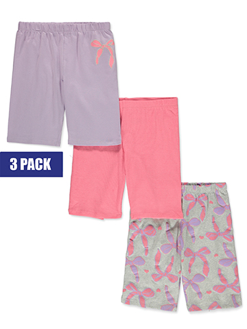 Pink Velvet Girls' 3-Pack Bike Shorts - CookiesKids.com