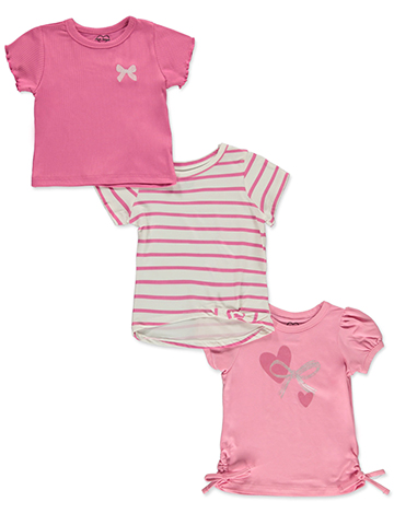 Pink Velvet Girls' 3-Pack T-Shirts - CookiesKids.com