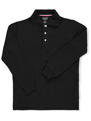 French Toast Unisex L/S Pique Polo - CookiesKids.com