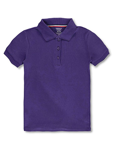 French Toast Girls' Picot Collar S/S Polo - CookiesKids.com