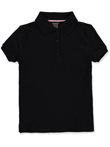 French Toast Girls' S/S Stretch Pique Polo - CookiesKids.com