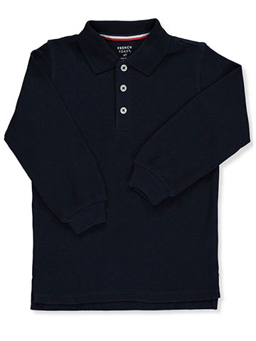 French Toast Boys’ L/S Pique Polo - CookiesKids.com