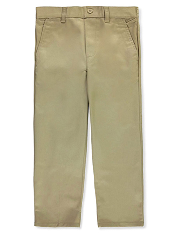 French Toast Boys’ Flat Front Wrinkle No More Relaxed Fit Pants - CookiesKids.com