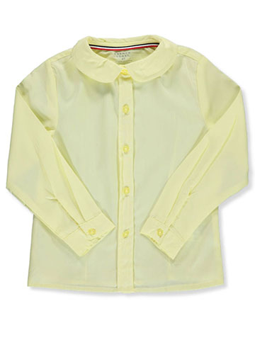 French Toast Little Girls' Toddler L/S Peter Pan Blouse (Sizes 2T – 4T) - CookiesKids.com
