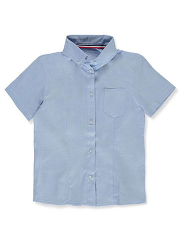 French Toast Girls’ S/S Oxford Shirt (Sizes 7 – 20) - CookiesKids.com