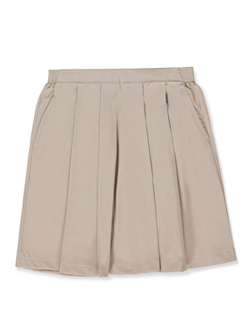 Girls Sz 12 Khaki Pleated Skirt with Hidden Shorts French Toast School Uniform 