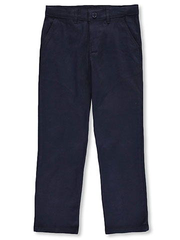 French Toast Boys’ Husky Straight Fit Twill Pants - CookiesKids.com