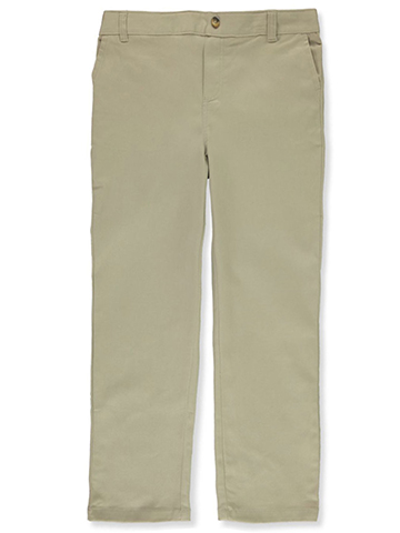 French Toast Girls' Plus Size Straight Twill Pull-On Pants - CookiesKids.com