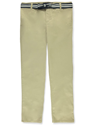 French Toast Girls' Belted Straight Leg Pants - CookiesKids.com