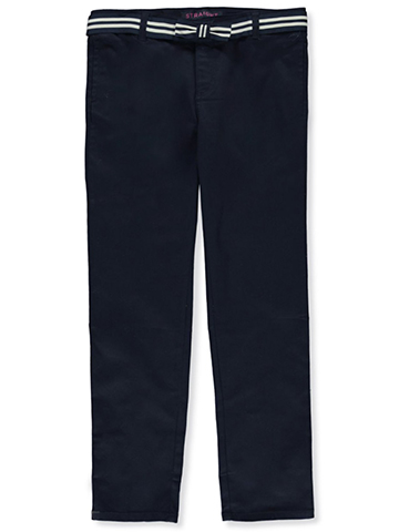 French Toast Girls' Belted Straight Leg Pants - CookiesKids.com