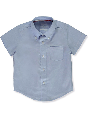 Baby And Toddler Boys Uniform Short Sleeve Oxford Button Down Shirt