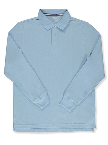 French Toast Men's L/S Pique Polo Shirt - CookiesKids.com