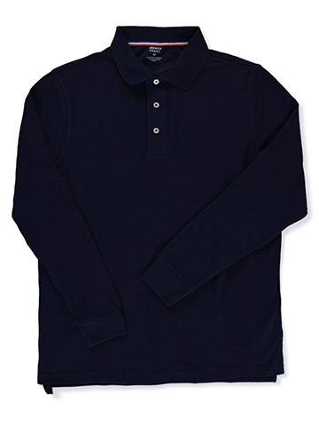 French Toast Men's L/S Pique Polo Shirt - CookiesKids.com