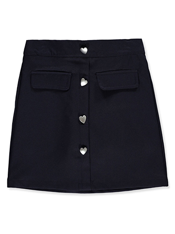 French Toast Girls' Heart Button Scooter Skirt - CookiesKids.com