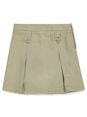 French Toast Girls' Double Pleat Rhinestone Scooter Skirt - CookiesKids.com