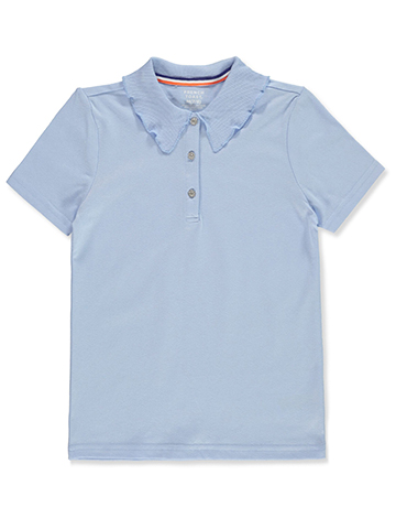 French Toast Girls' Rhinestone Button Polo Shirt - CookiesKids.com